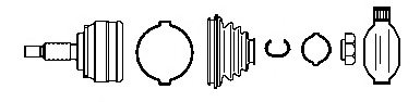 FARCOM 134052 Joint Kit, drive shaft